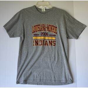 Louisiana-Monroe Indians Vintage 2006 T-Shirt, Gray, Size Medium